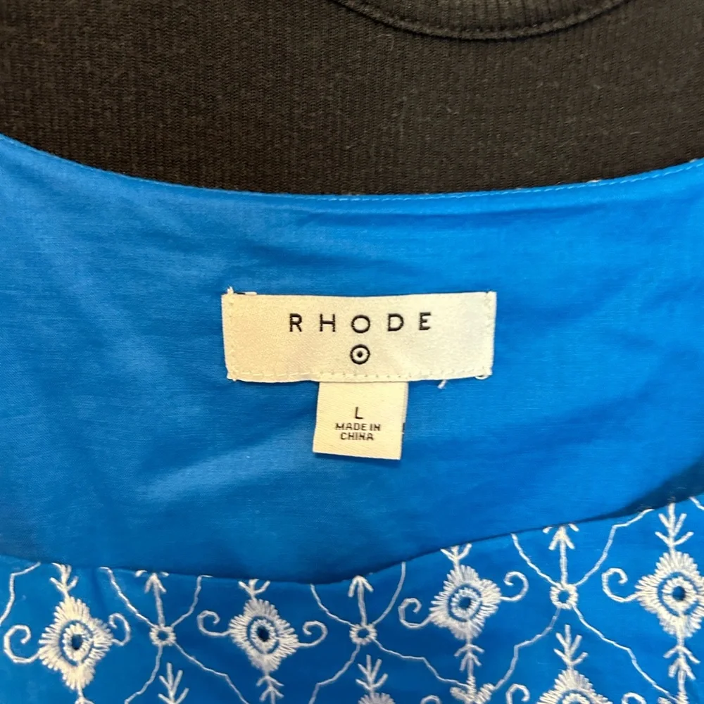 Rhode for Target Blue and White Embroidered Dress - Picture 2 of 3